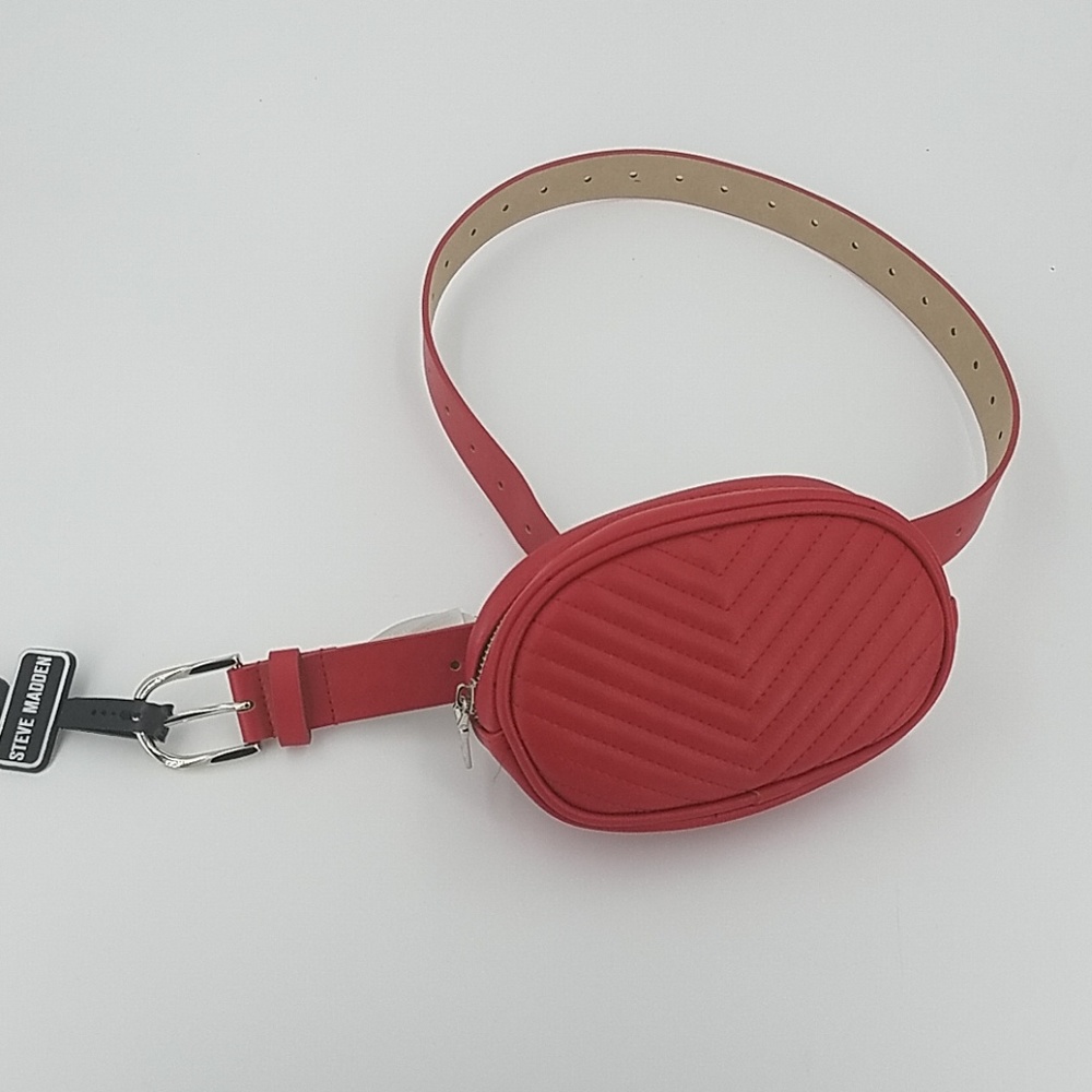 🆕 Steve Madden Red Belt Bag - Picture 8 of 8